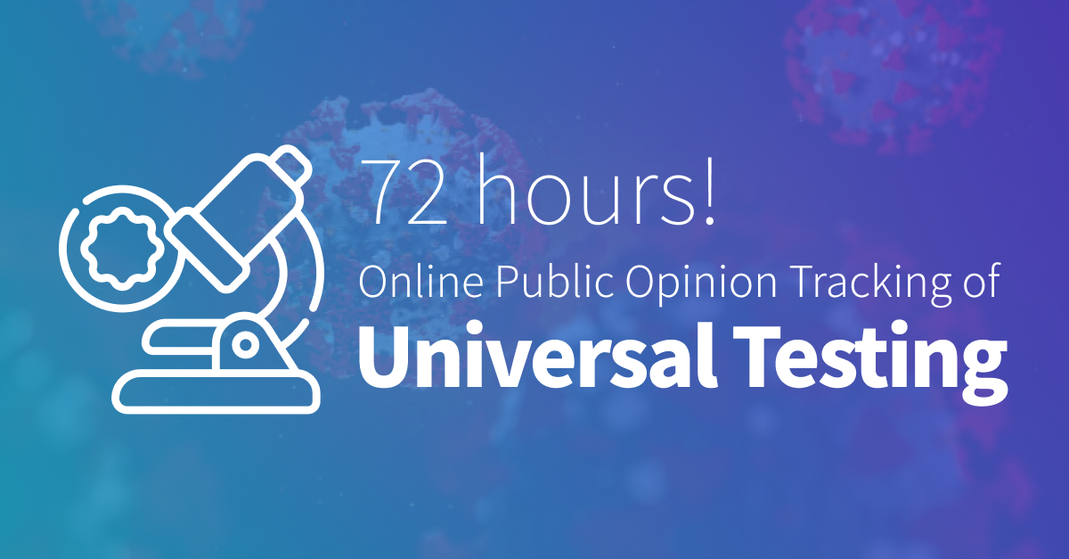 Universal Community Testing Programme: How 72 hours of public opinion data can provide unique insights
