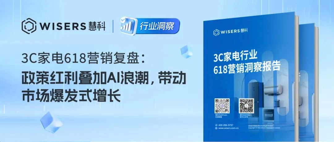 慧科·行业洞察｜3C家电618营销复盘：政策红利叠加AI浪潮，带动市场爆发式增长