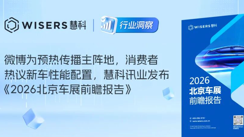 微博为预热传播主阵地，消费者热议新车性能配置，慧科讯业发布《2026北京车展前瞻报告》